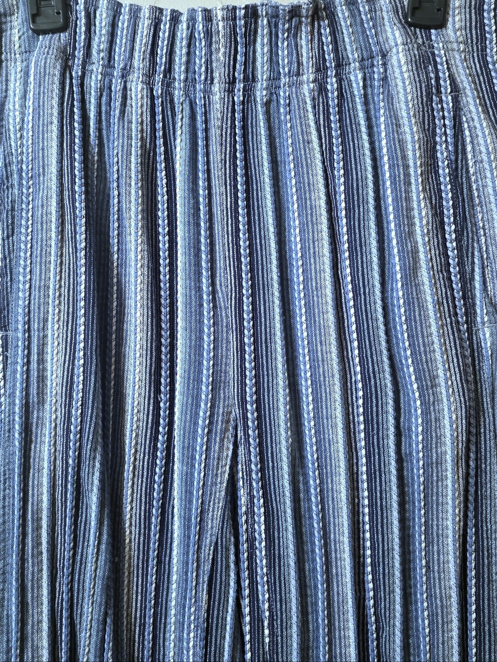 Free People Days End Indigo Stripe Pant M - Picture 4 of 7